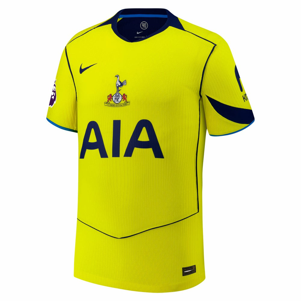 Tottenham Hotspur 2025/26 Third Jersey with Patch Sale - Yellow 