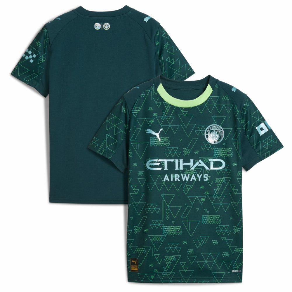 Manchester City x EA SPORTS FC Youth 2025/26 Fourth Jersey Discount - Green 