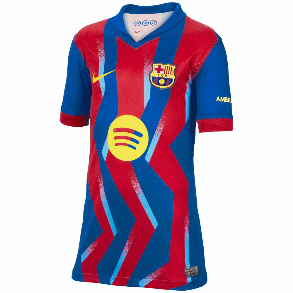Barcelona Youth 2025/26 Fourth Replica Jersey on sale - Blue 