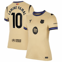 Lamine Yamal Barcelona Women's 2025/26 Away Stadium Replica Jersey on sale - Gold 