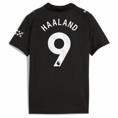Erling Haaland Manchester City Youth 2025/26 Away Replica Player Jersey Discount - Black 