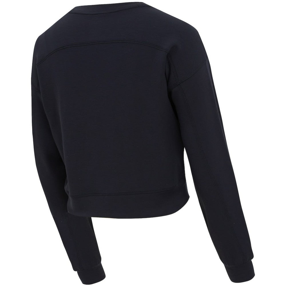 USWNT Concepts Sport Women's Tri-Blend Darby Knit Long Sleeve Crop Top on sale - Black 
