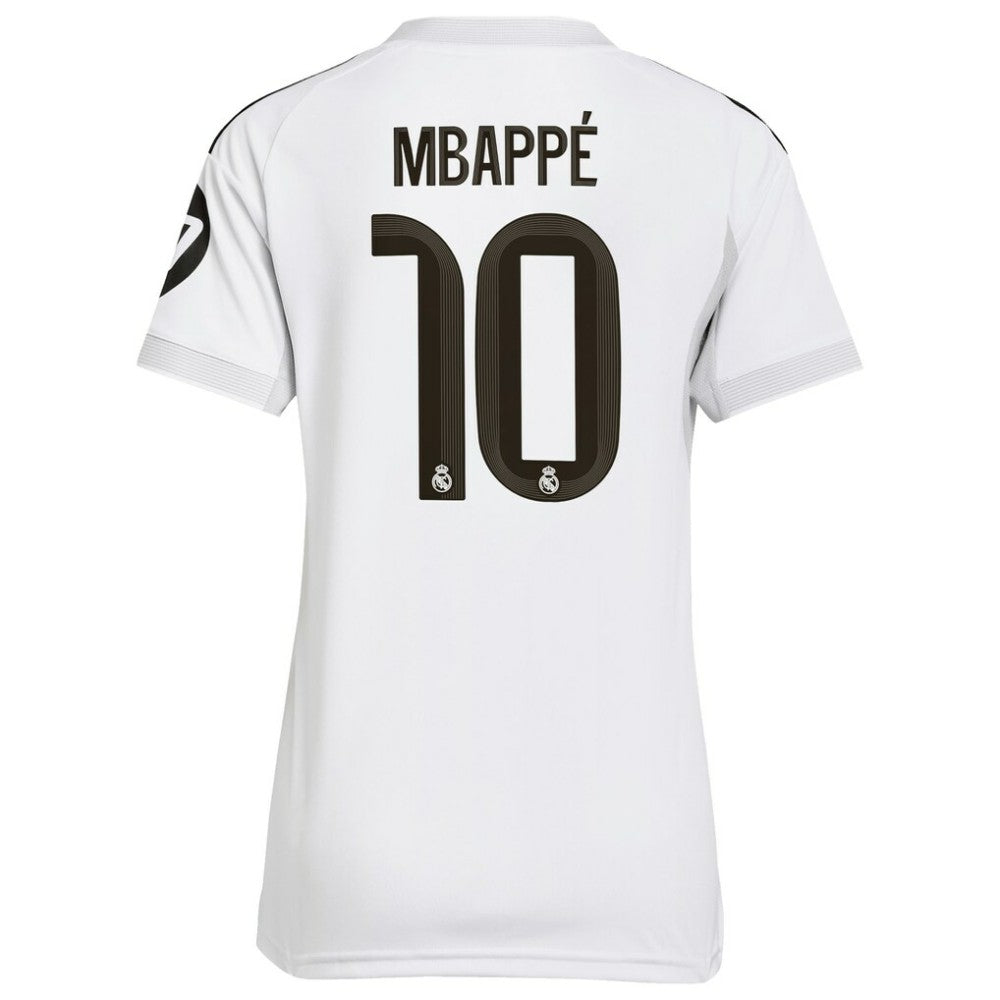 Kylian Mbappé Real Madrid Women's 2025/26 Home Replica Player Jersey Discount - White 