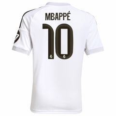 Kylian Mbappé Real Madrid Youth 2025/26 Home Replica Player Jersey for sale - White 