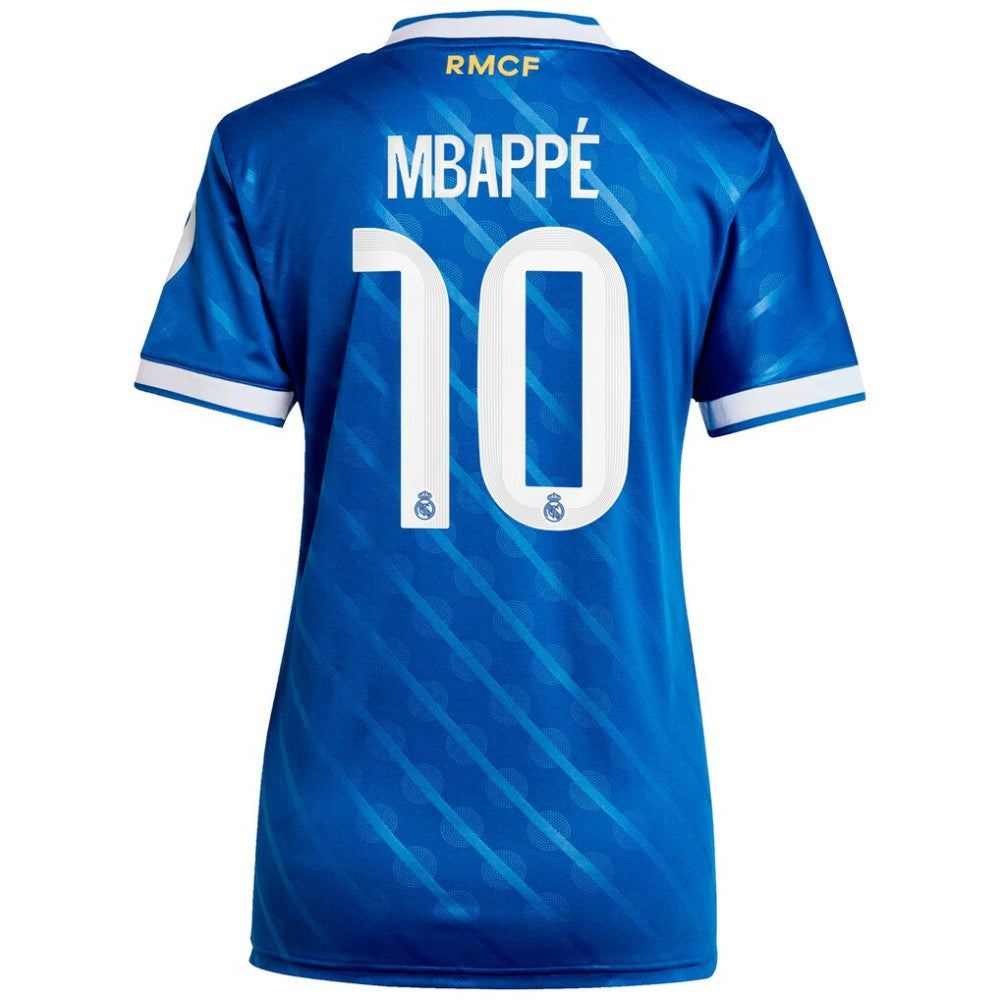 Kylian Mbappé Real Madrid Women's 2025/26 Third Replica Player Jersey Discount - Blue 