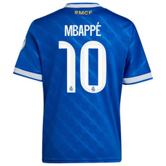 Kylian Mbappé Real Madrid Youth 2025/26 Third Replica Player Jersey Discount - Blue 