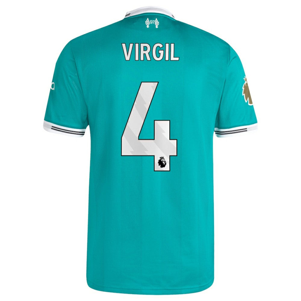 Virgil van Dijk Liverpool 2025/26 Third Player Jersey Discount - Green 