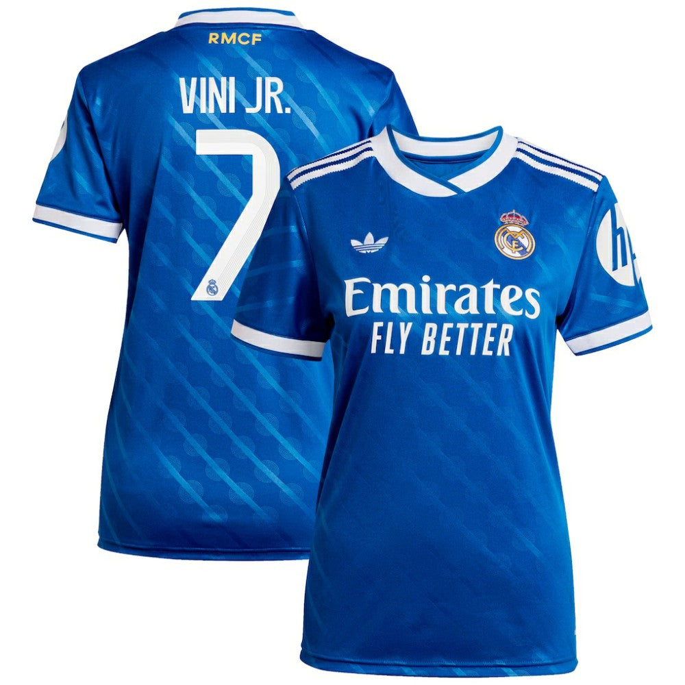 Vinicius Junior Real Madrid Women's 2025/26 Third Replica Player Jersey Discount - Blue 