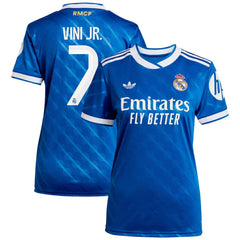 Vinicius Junior Real Madrid Women's 2025/26 Third Replica Player Jersey Discount - Blue 
