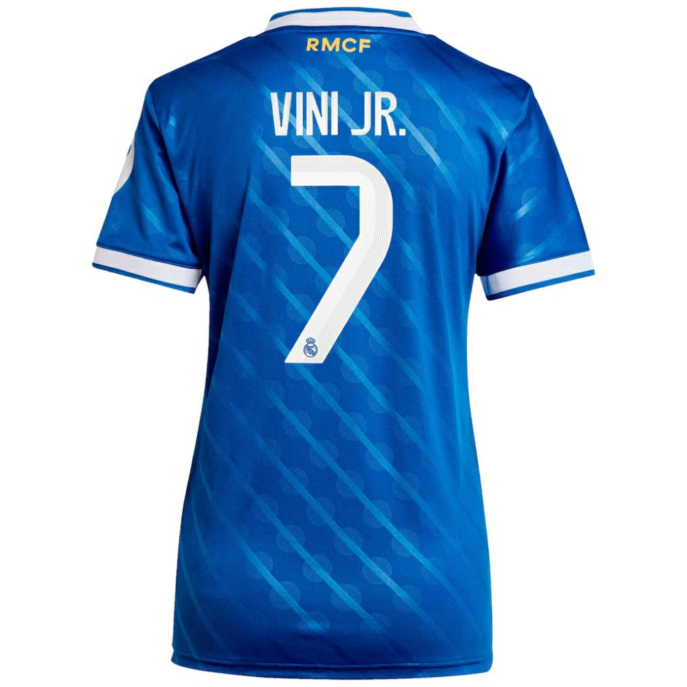 Vinicius Junior Real Madrid Women's 2025/26 Third Replica Player Jersey Discount - Blue 
