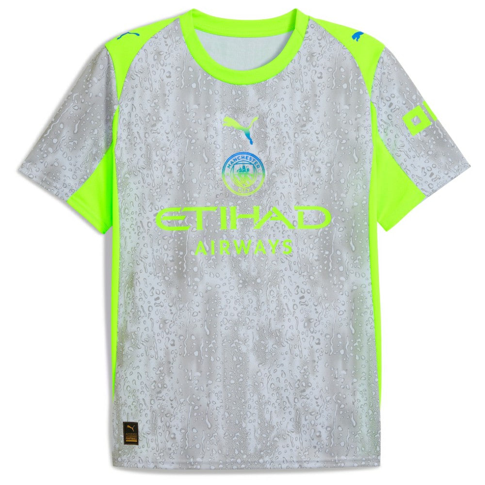 Manchester City 2025/26 Third Replica Jersey Discount - Green/Neon Green 