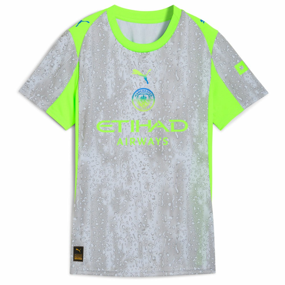 Manchester City Women's 2025/26 Third Replica Jersey Discount - Green/Neon Green 