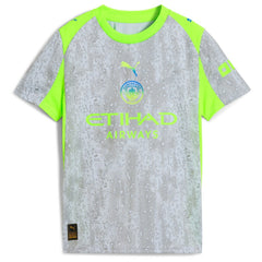 Manchester City Youth 2025/26 Third Replica Jersey Discount - Green/Neon Green 