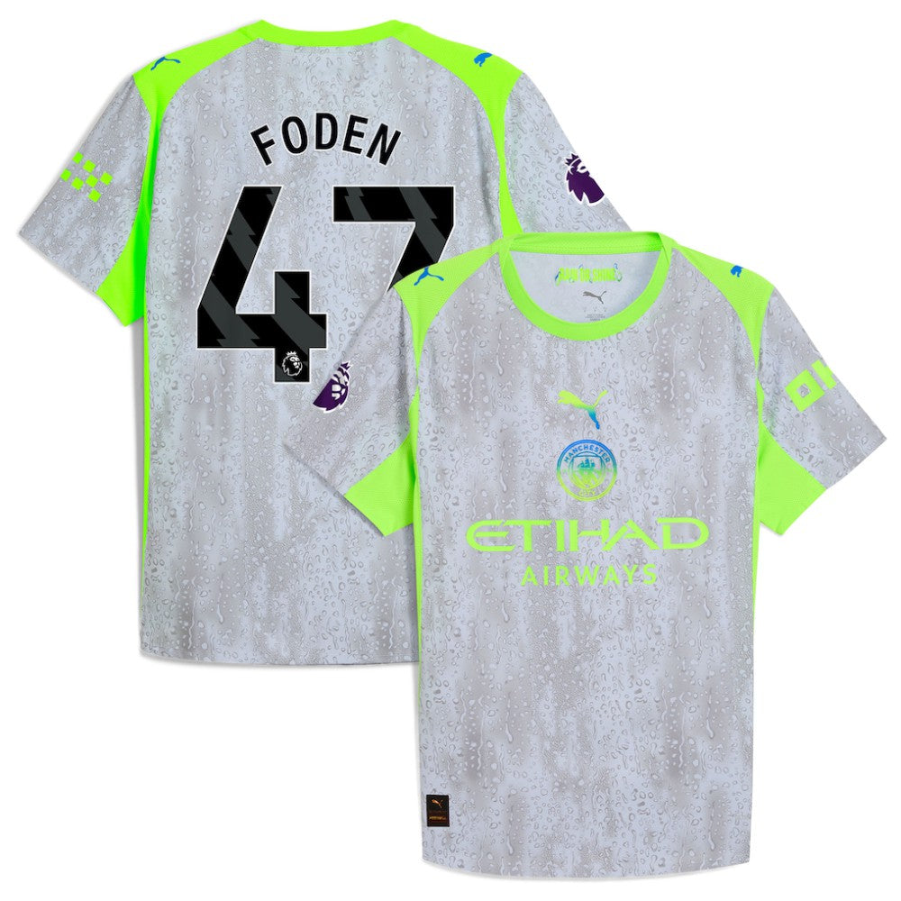 Manchester City 2025/26 Third Jersey Discount - Green/Neon Green 