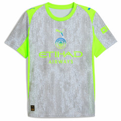 Manchester City 2025/26 Third Replica Jersey Discount - Green/Neon Green 