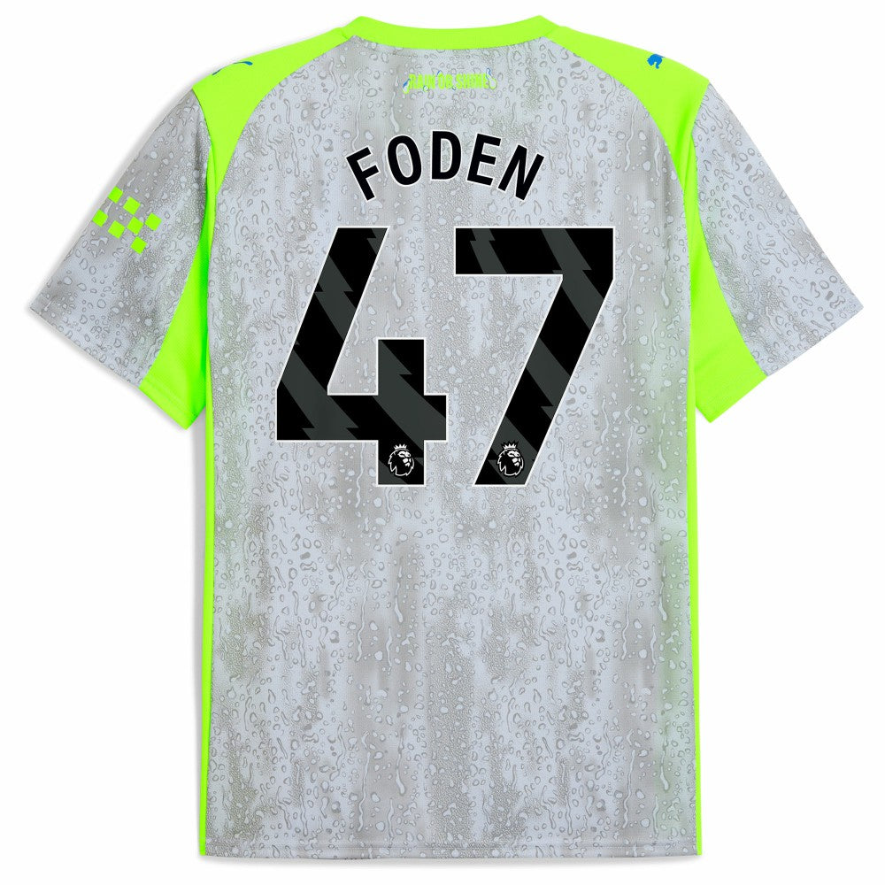 Manchester City 2025/26 Third Replica Jersey Discount - Green/Neon Green 
