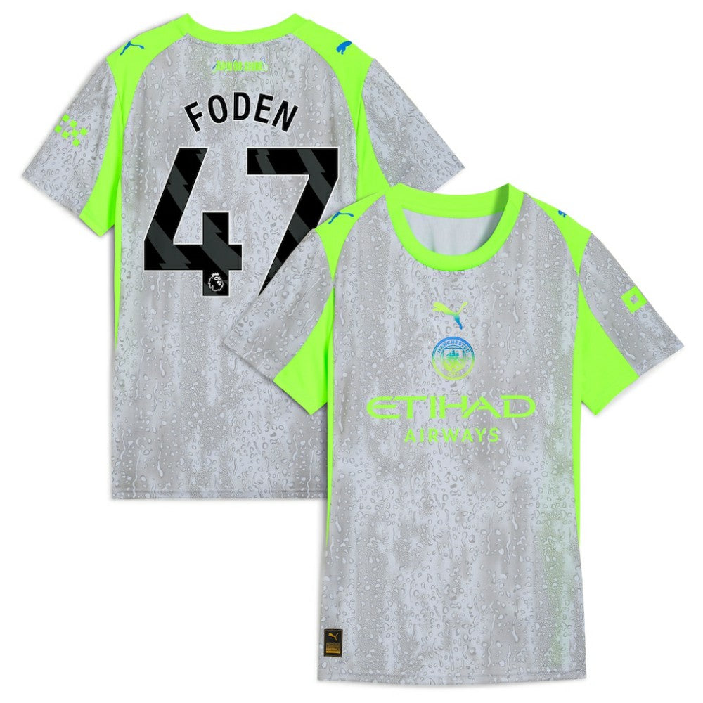 Manchester City Women's 2025/26 Third Replica Jersey Discount - Green/Neon Green 