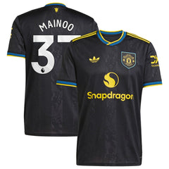 Kobbie Mainoo Manchester United 2025/26 Third Replica Player Jersey Discount - Black 