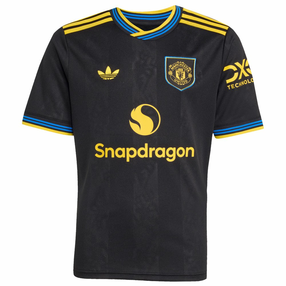 Bruno Fernandes Manchester United Youth 2025/26 Third Replica Player Jersey Discount - Black 