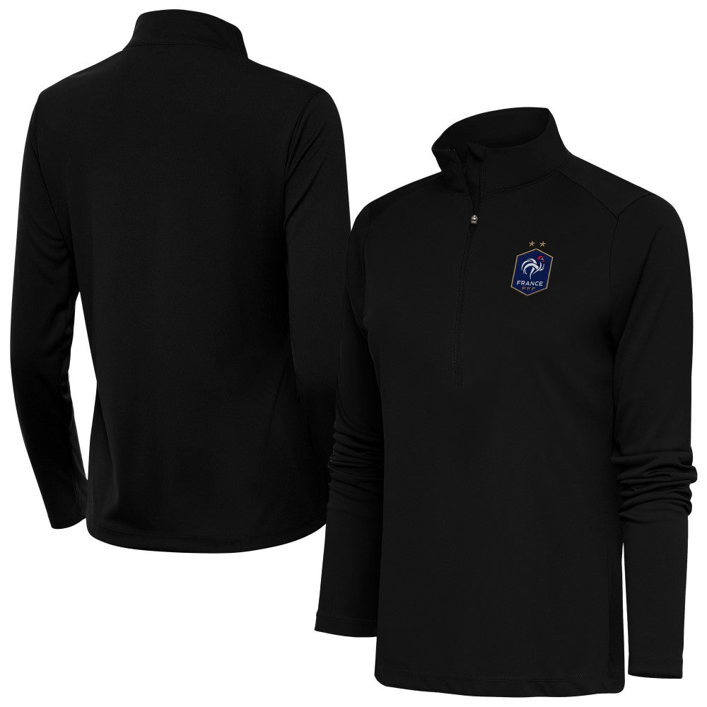 France National Team Antigua Women's Statement Half-Zip Pullover for sale - Black 