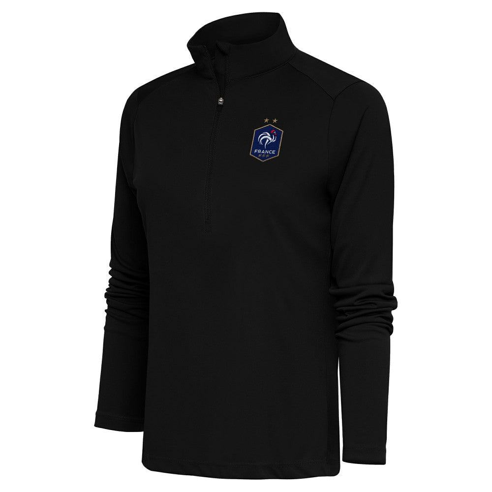 France National Team Antigua Women's Statement Half-Zip Pullover for sale - Black 