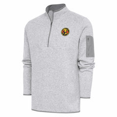 Club America Antigua Elevate Quarter-Zip Pullover Discount - Heather Gray 