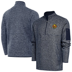 Club America Antigua Elevate Quarter-Zip Pullover Discount - Heather Navy 