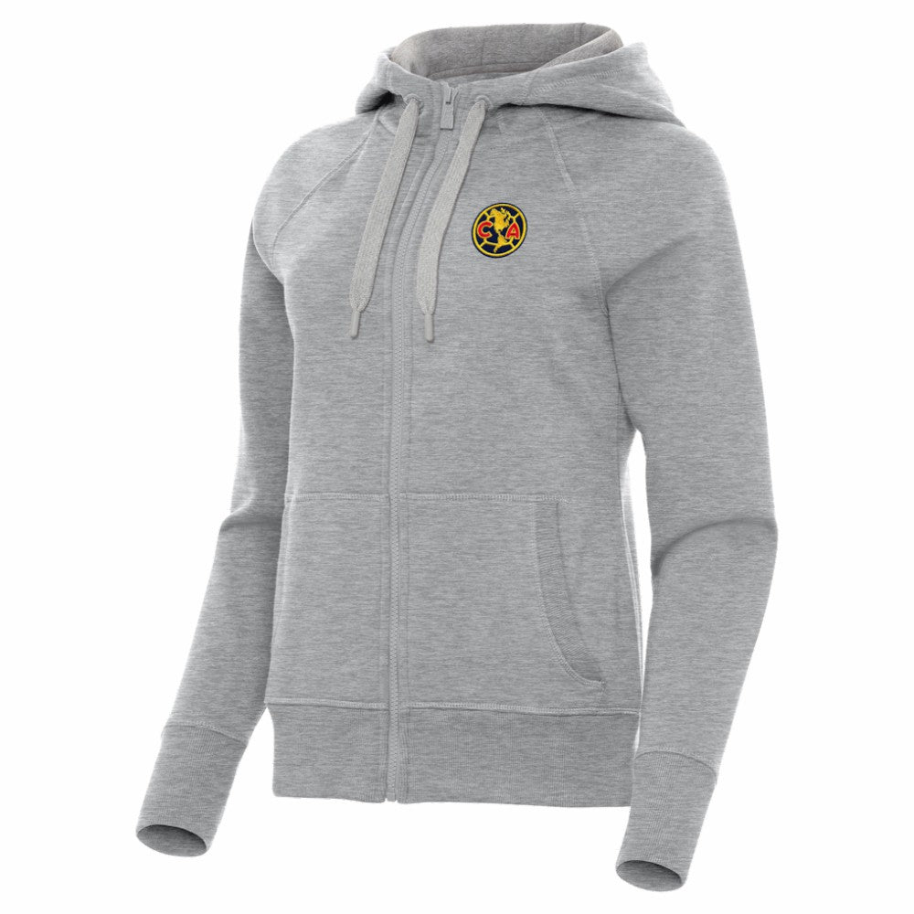 Club America Antigua Women's Takeover Full-Zip Hoodie Discount - Heather Gray 