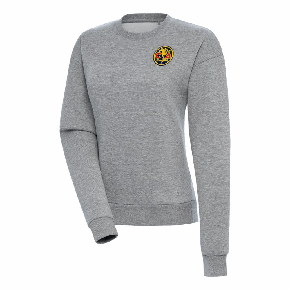 Club America Antigua Women's Takeover Pullover Sweatshirt Discount - Heather Gray 