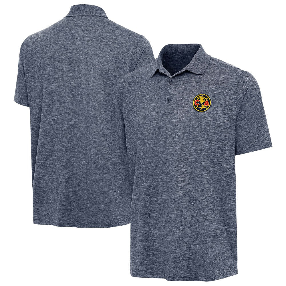 Club America Antigua Triple Shot Polo Discount - Heather Navy 