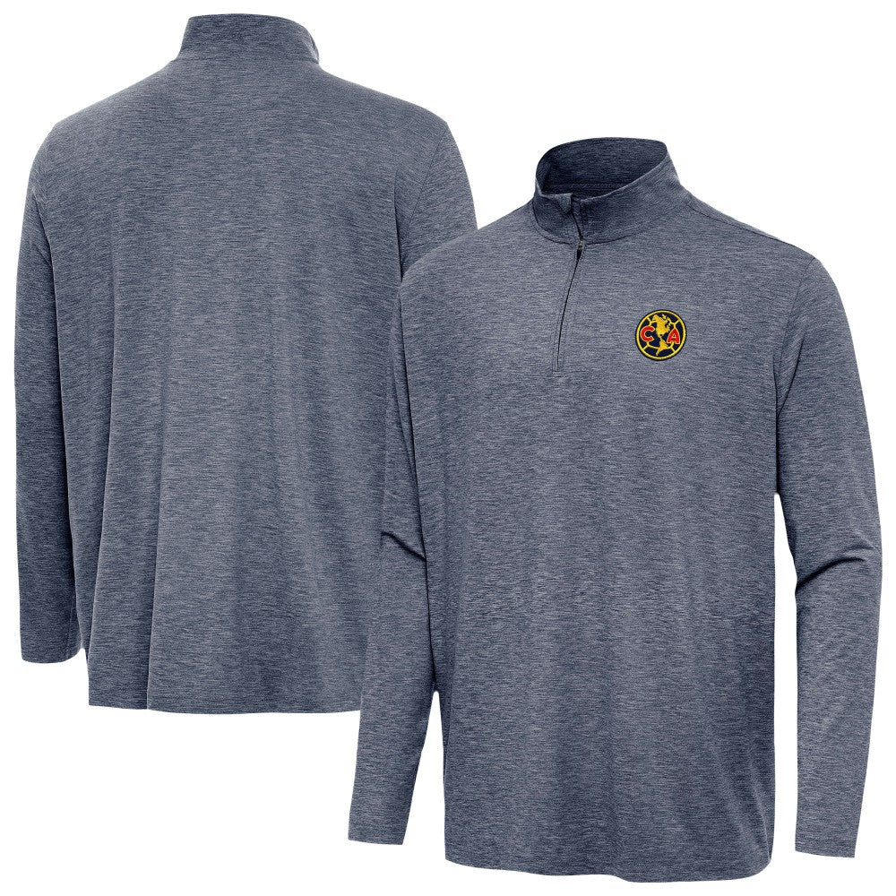 Club America Antigua Master Quarter-Zip Pullover Discount - Heather Navy 