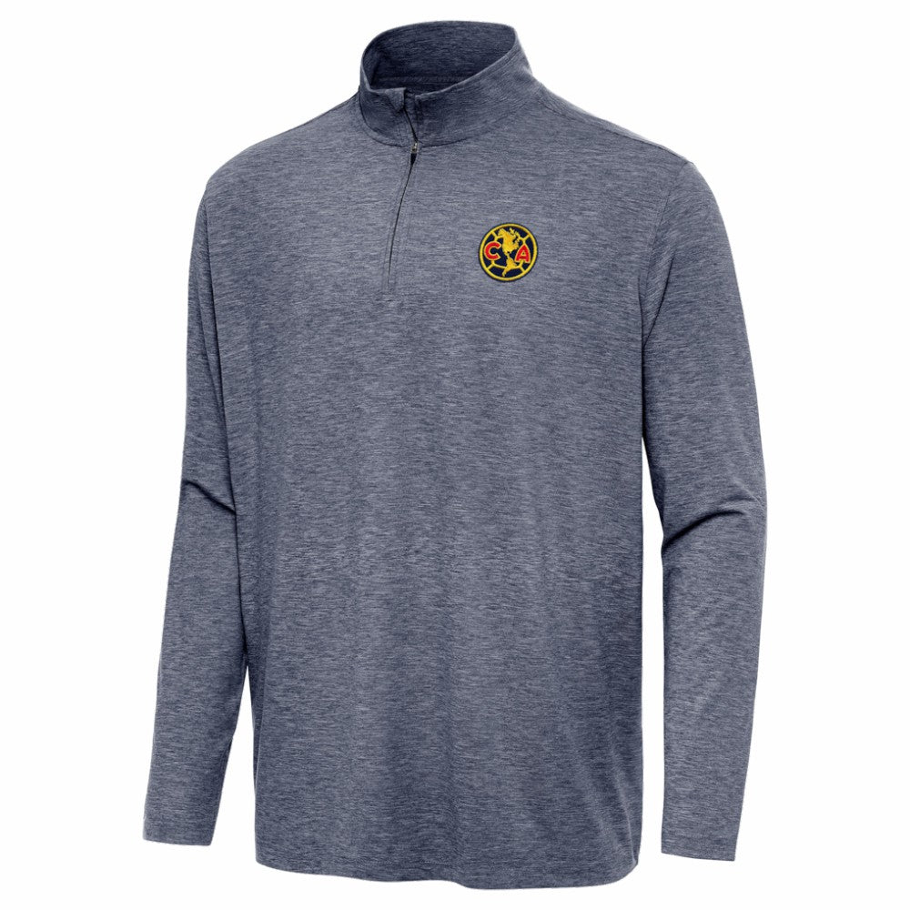 Club America Antigua Master Quarter-Zip Pullover Discount - Heather Navy 