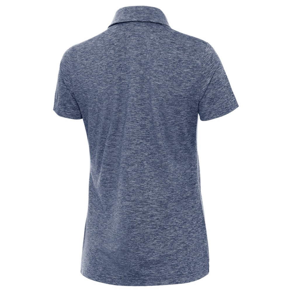 Club America Antigua Women's Triple Shot Polo Discount - Heather Navy 