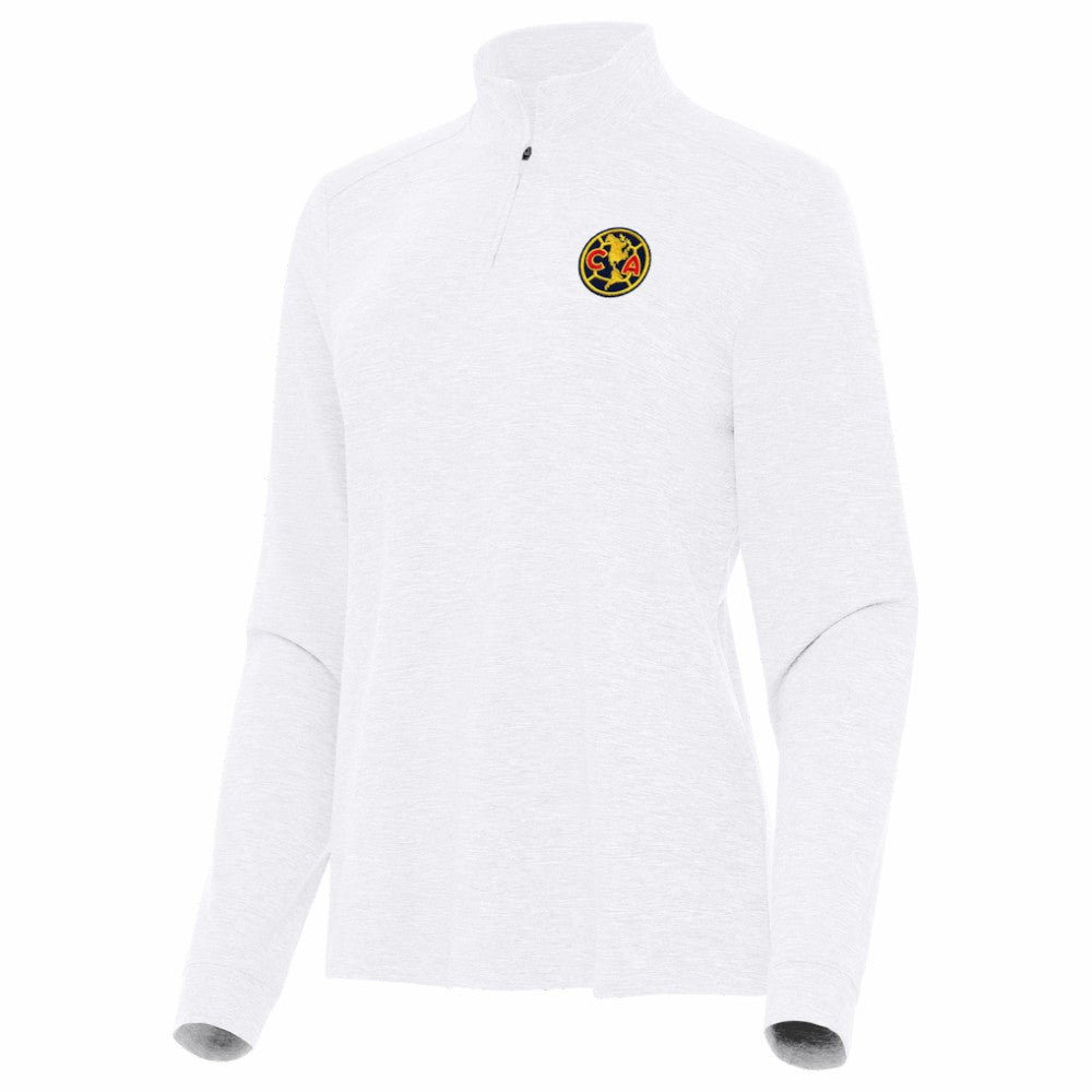 Club America Antigua Women's Master Quarter-Zip Pullover Discount - White 