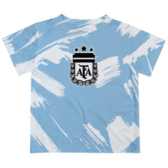 Argentina National Team Vive La Fete Infant Paint Brush T-Shirt for sale - Light Blue 