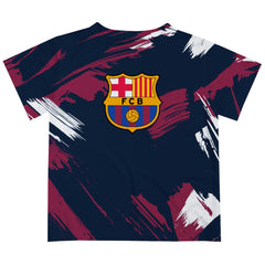 Barcelona Vive La Fete Infant Paint Brush T-Shirt on sale - Navy 
