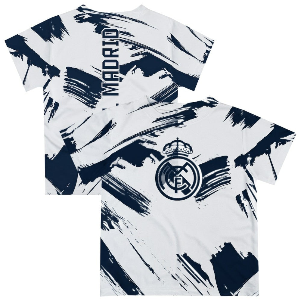 Real Madrid Vive La Fete Toddler Paint Brush T-Shirt Discount - White 