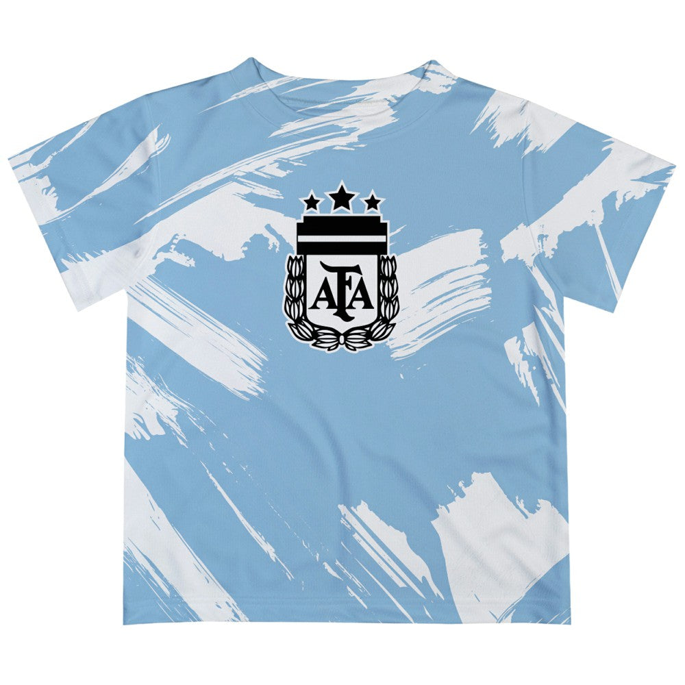 Argentina National Team Vive La Fete Toddler Paint Brush T-Shirt for sale - Light Blue 
