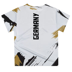 Germany National Team Vive La Fete Youth Paint Brush T-Shirt for sale - White 