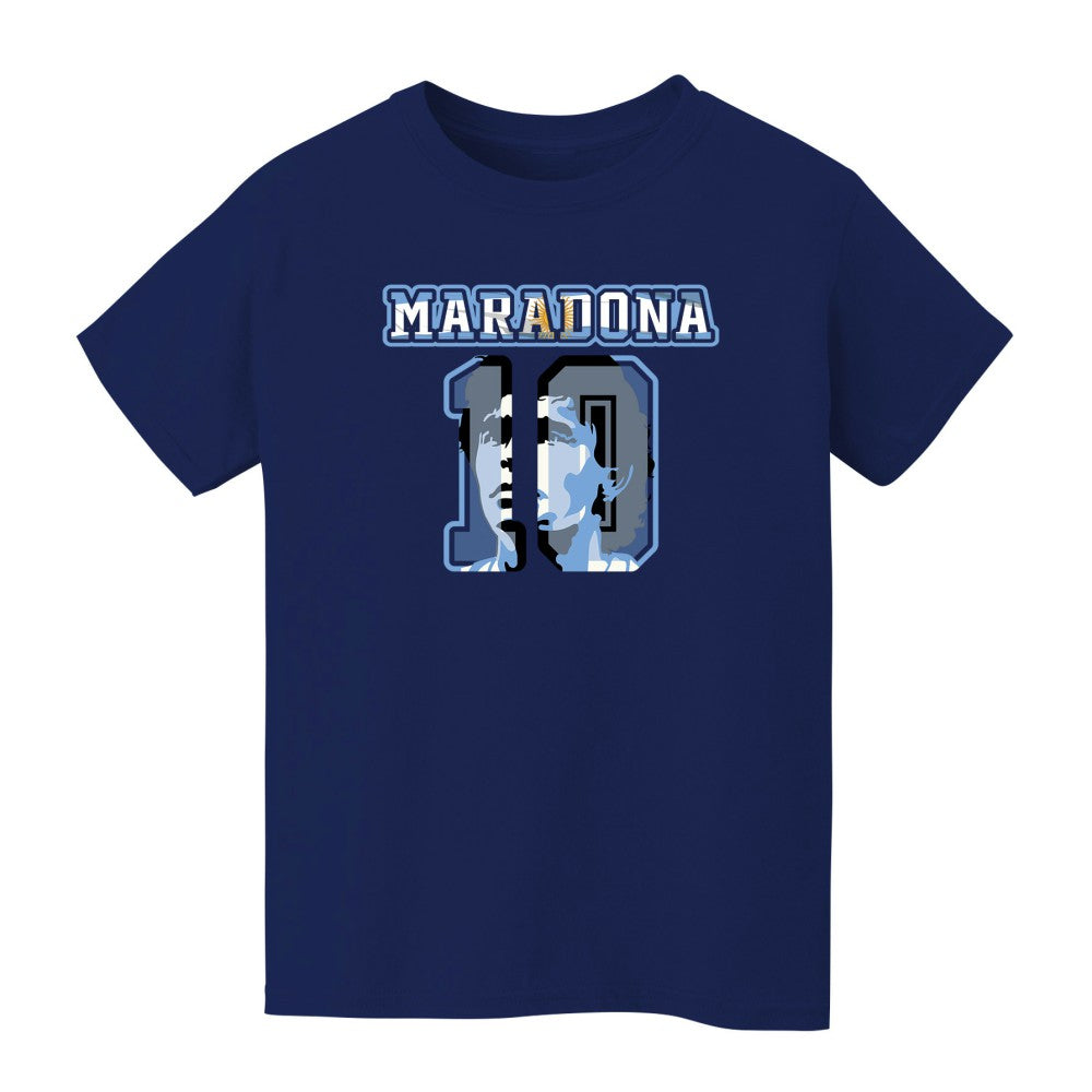 Diego Maradona Argentina National Team Vive La Fete Toddler Name & Number T-Shirt for sale - Navy 