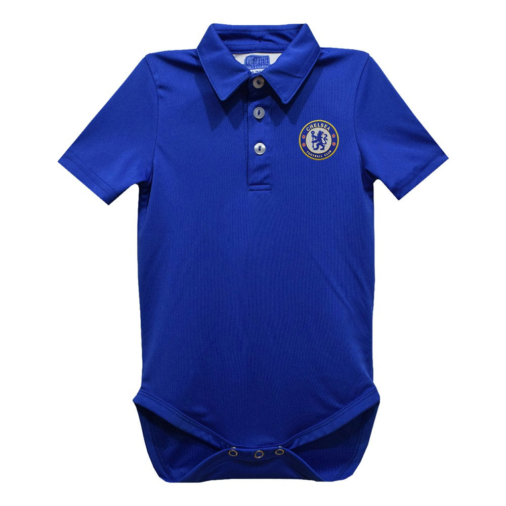 Chelsea Vive La Fete Infant Polo Bodysuit Discount - Royal 