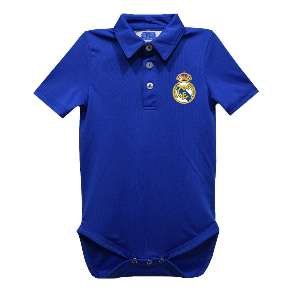 Real Madrid Vive La Fete Infant Polo Bodysuit Discount - Royal 