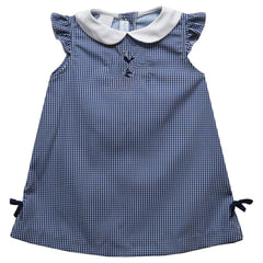Tottenham Hotspur Vive La Fete Girls Infant Mini Check Pattern A-Line Dress Sale - Navy 