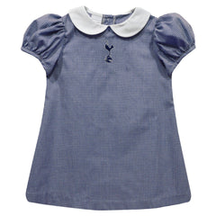 Tottenham Hotspur Vive La Fete Girls Infant Gingham Puffy A-Line Dress Sale - Navy 
