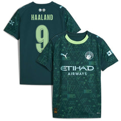 Erling Haaland Manchester City x EA SPORTS FC Youth 2025/26 Fourth Jersey Discount - Green 