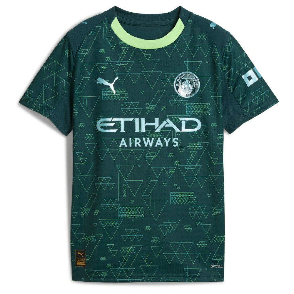 Erling Haaland Manchester City x EA SPORTS FC Youth 2025/26 Fourth Jersey Discount - Green 
