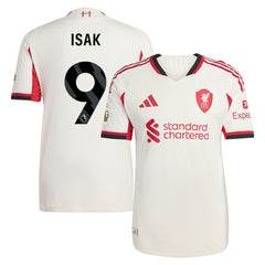 Alexander Isak Liverpool 2025/26 Away Player Jersey Discount - White 