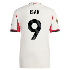 Alexander Isak Liverpool 2025/26 Away Player Jersey Discount - White 