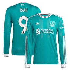 Alexander Isak Liverpool 2025/26 Third Long Sleeve Player Jersey Discount - Green 