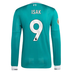 Alexander Isak Liverpool 2025/26 Third Long Sleeve Player Jersey Discount - Green 